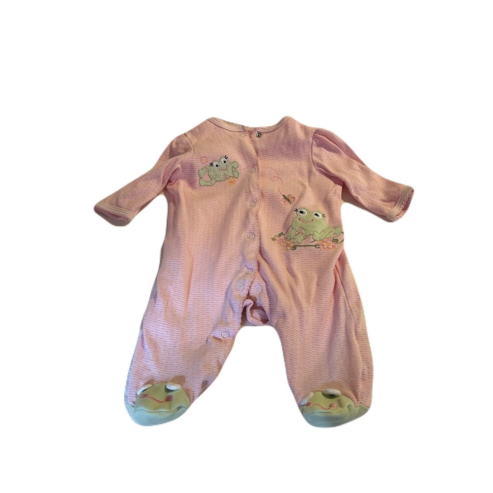 Little Me Pink and‎ Green Footies